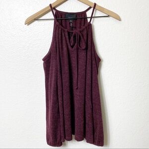 Lumiere Burgundy Cut Off Shoulder Long Sle…